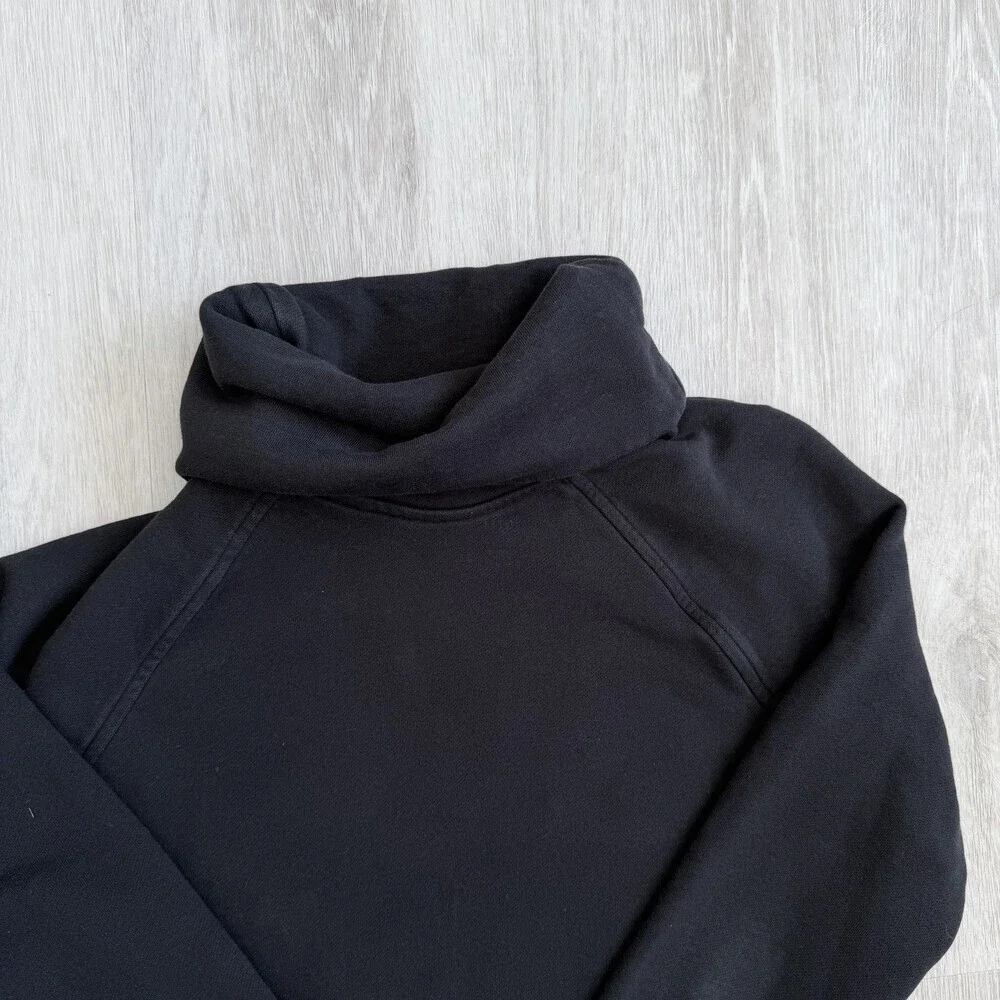 LULULEMON To You Sweater Sz 6 Black High Neck Kangaroo Pocket Sweatshirt EUC - Picture 6 of 13